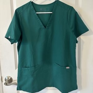FIGS Forest Green Medium Scrub Top
